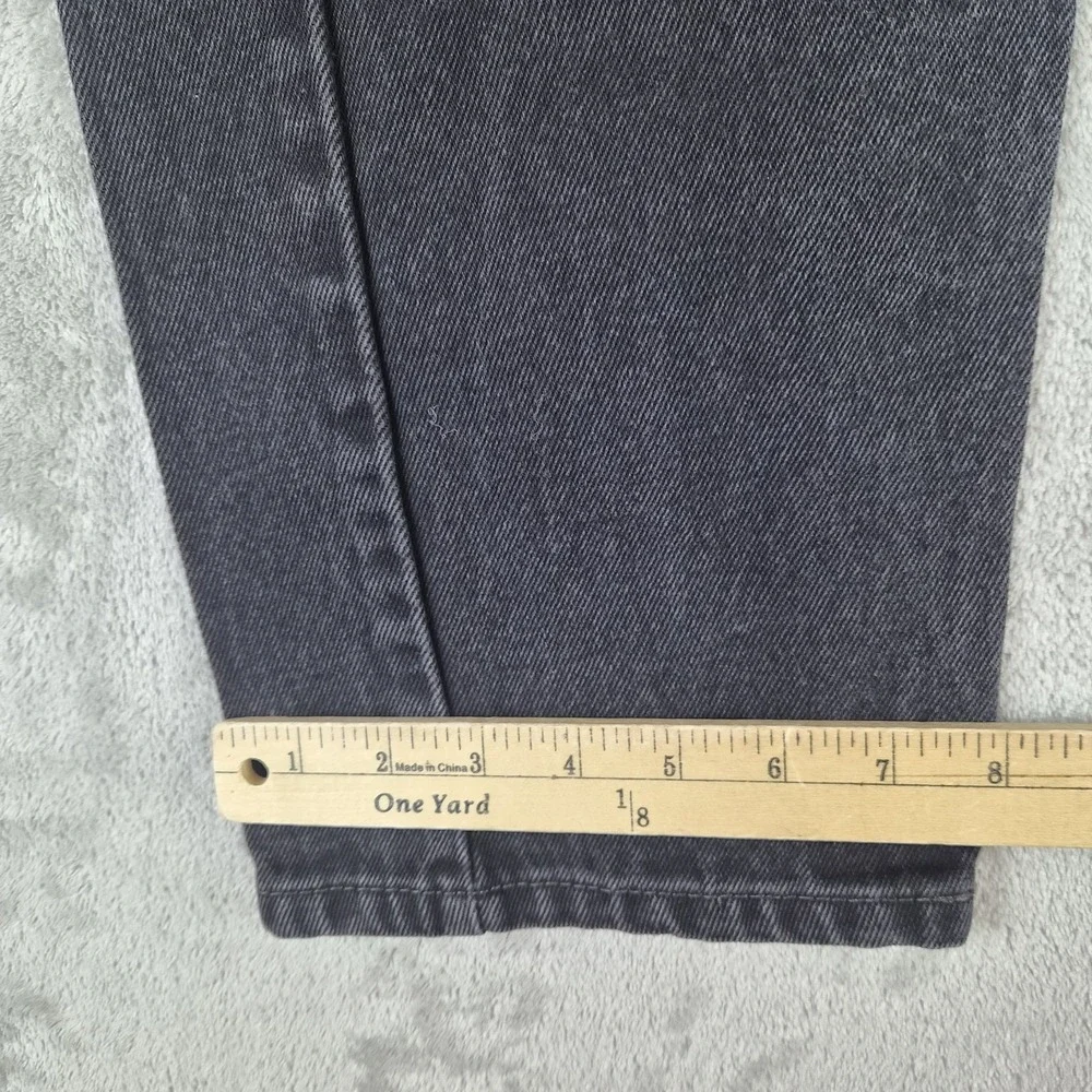 Levis 505 Jeans Mens 33x30 Black Denim Regular Fit Straight Leg 100% Cotton